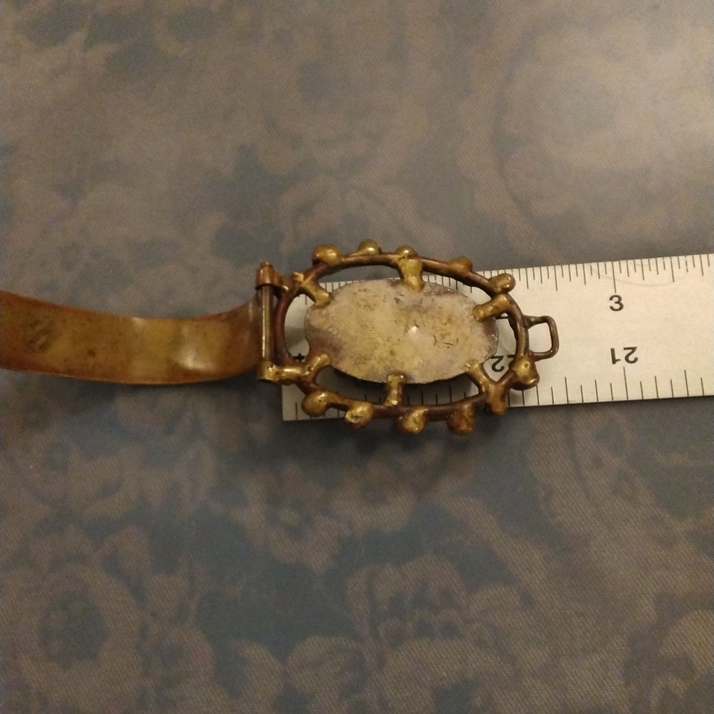 Vintage PAL KEPENYES Bracelet with Green Stones Signed - Picture 8 of 13